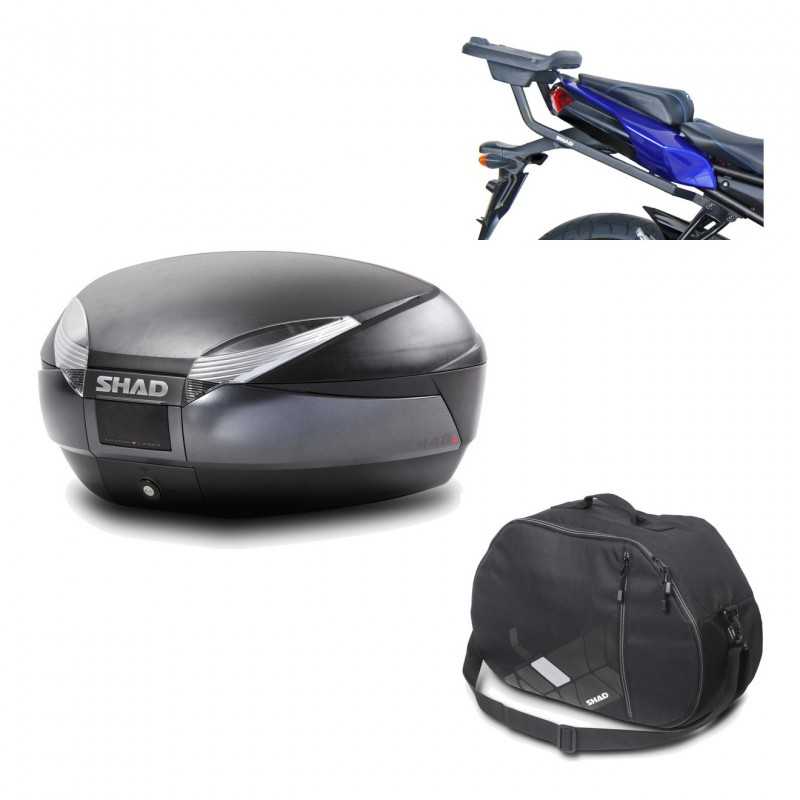 Back trunk + big top fitting + internal bag  SH48 DARK GREY PREMIUM