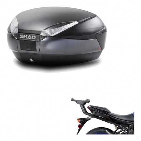 SHAD Baul trasero + herraje montaje SH48 DARK GREY PREMIUM KIT-190450