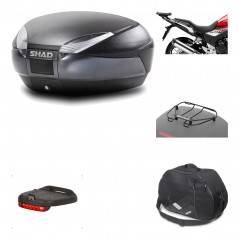 Rear trunk + mounting hardware + accessories  SH48 DARK GREY PREMIUM