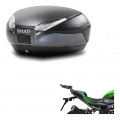 SHAD Baul trasero + herraje montaje SH48 DARK GREY PREMIUM KIT-190602