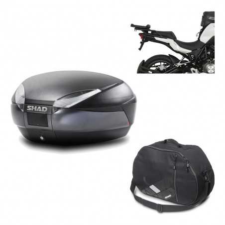 Back trunk + big top fitting + internal bag SH48 DARK GREY PREMIUM