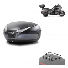 Back trunk + big top fitting + top grid rack  SH48 DARK GREY PREMIUM