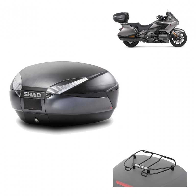Back trunk + big top fitting + top grid rack  SH48 DARK GREY PREMIUM