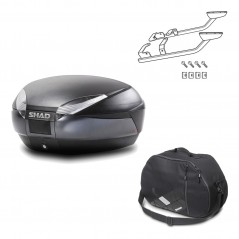 Back trunk + big top fitting + internal bag  SH48 DARK GREY PREMIUM