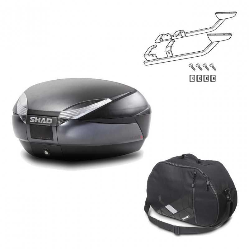 Back trunk + big top fitting + internal bag  SH48 DARK GREY PREMIUM