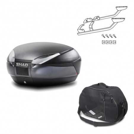 Back trunk + big top fitting + internal bag SH48 DARK GREY PREMIUM