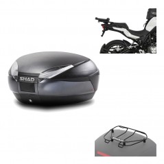 Back trunk + big top fitting + top grid rack  SH48 DARK GREY PREMIUM
