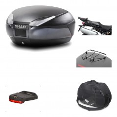 Rear trunk + mounting hardware + accessories  SH48 DARK GREY PREMIUM