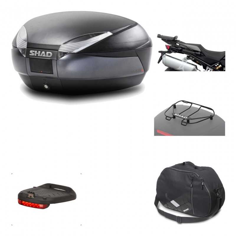 Rear trunk + mounting hardware + accessories  SH48 DARK GREY PREMIUM