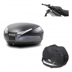 Back trunk + big top fitting + internal bag  SH48 DARK GREY PREMIUM