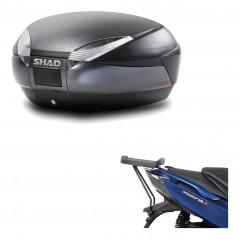 SHAD Baul trasero + herraje montaje SH48 DARK GREY PREMIUM KIT-190410