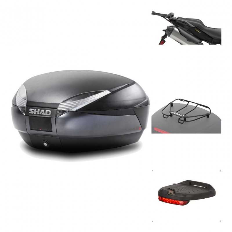 Rear trunk + mounting hardware + accessories  SH48 DARK GREY PREMIUM