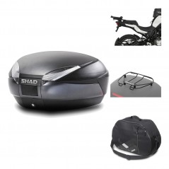 Rear trunk + mounting hardware + accessories  SH48 DARK GREY PREMIUM