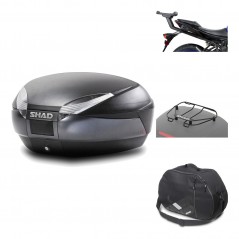 Rear trunk + mounting hardware + accessories  SH48 DARK GREY PREMIUM