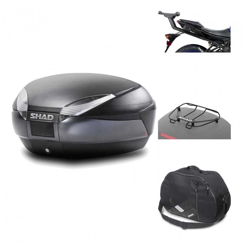 Rear trunk + mounting hardware + accessories  SH48 DARK GREY PREMIUM