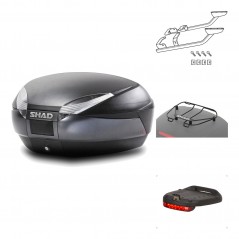 Rear trunk + mounting hardware + accessories  SH48 DARK GREY PREMIUM
