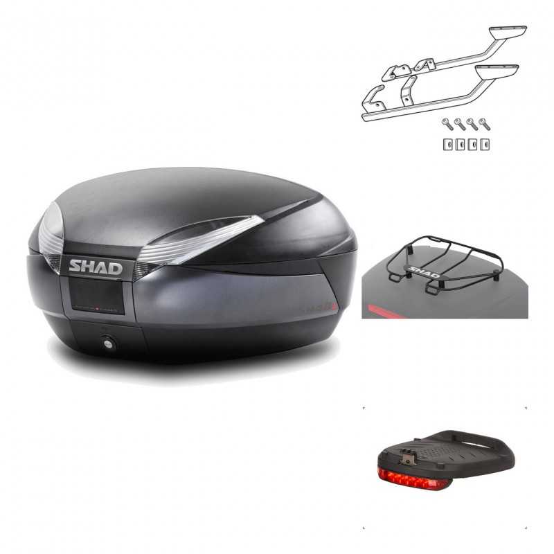 Rear trunk + mounting hardware + accessories  SH48 DARK GREY PREMIUM