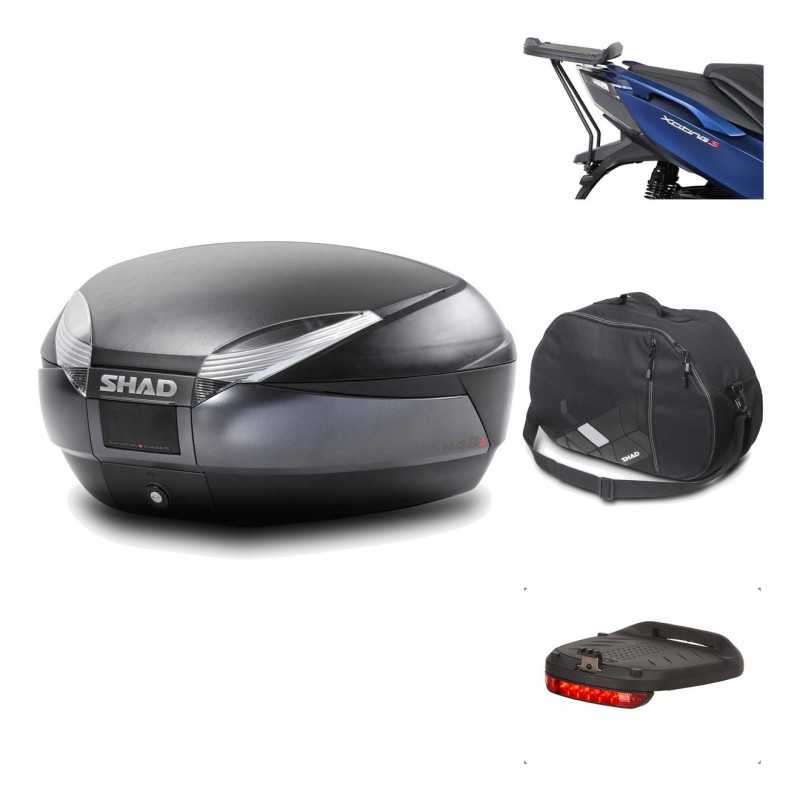 Rear trunk + mounting hardware + accessories  SH48 DARK GREY PREMIUM