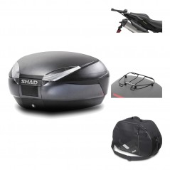 Rear trunk + mounting hardware + accessories  SH48 DARK GREY PREMIUM