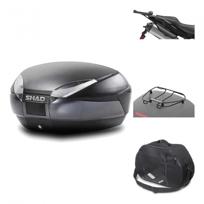 Rear trunk + mounting hardware + accessories  SH48 DARK GREY PREMIUM