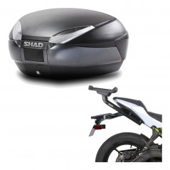 SHAD Baul trasero + herraje montaje SH48 DARK GREY PREMIUM KIT-190258