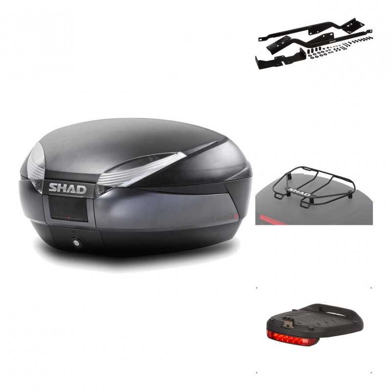 Rear trunk + mounting hardware + accessories  SH48 DARK GREY PREMIUM