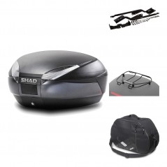 Rear trunk + mounting hardware + accessories  SH48 DARK GREY PREMIUM
