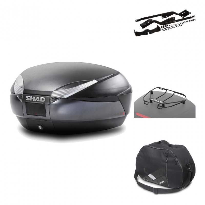 Rear trunk + mounting hardware + accessories  SH48 DARK GREY PREMIUM