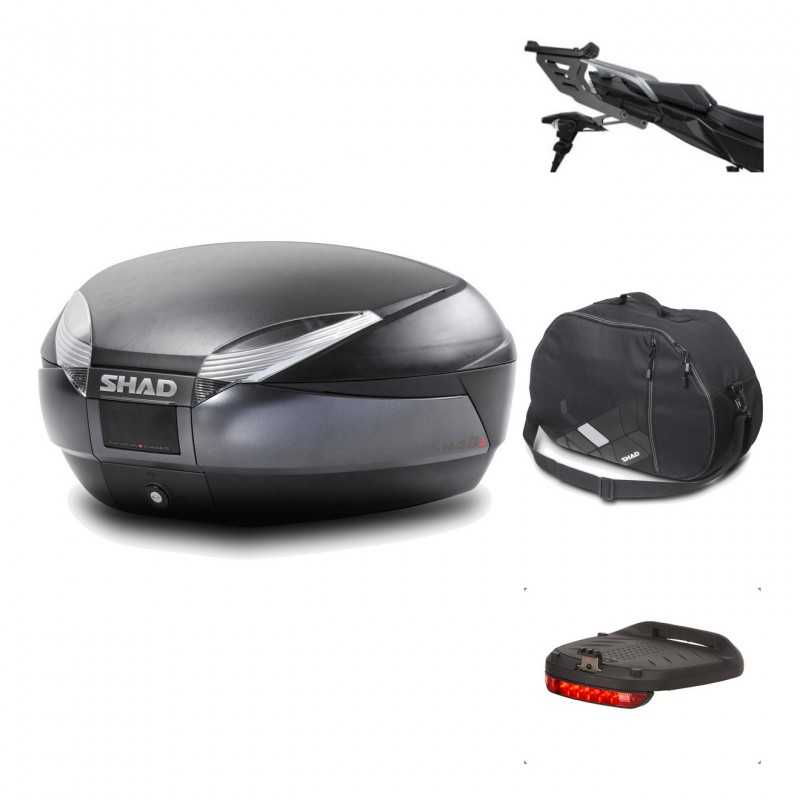 Rear trunk + mounting hardware + accessories  SH48 DARK GREY PREMIUM