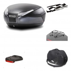 Rear trunk + mounting hardware + accessories  SH48 DARK GREY PREMIUM