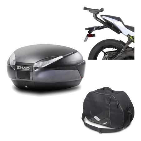 Back trunk + big top fitting + internal bag SH48 DARK GREY PREMIUM