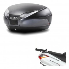 SHAD Baul trasero + herraje montaje SH48 DARK GREY PREMIUM KIT-190210