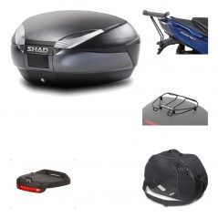 Rear trunk + mounting hardware + accessories  SH48 DARK GREY PREMIUM