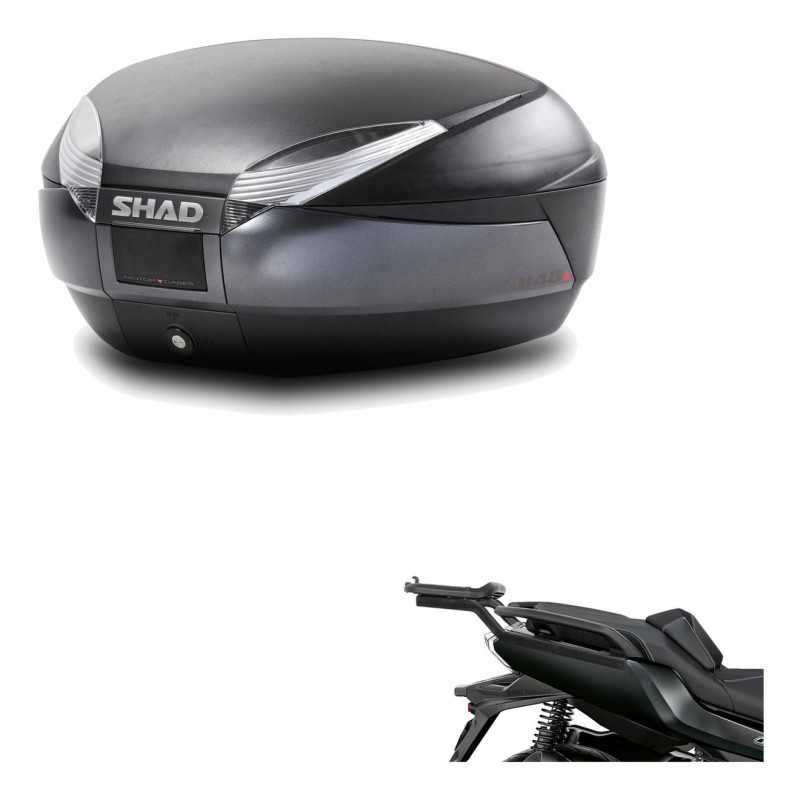 SHAD Baul trasero + herraje montaje SH48 DARK GREY PREMIUM KIT-190562