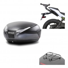 Back trunk + big top fitting + top grid rack  SH48 DARK GREY PREMIUM