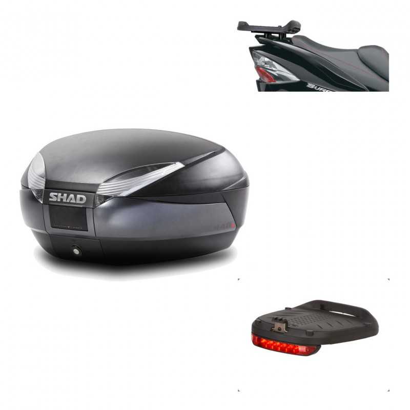 Back trunk + big top fitting + brake light  SH48 DARK GREY PREMIUM