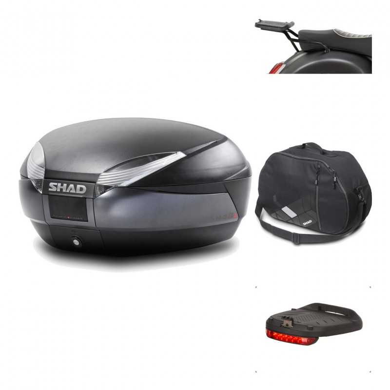 Rear trunk + mounting hardware + accessories  SH48 DARK GREY PREMIUM