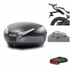 Rear trunk + mounting hardware + accessories  SH48 DARK GREY PREMIUM