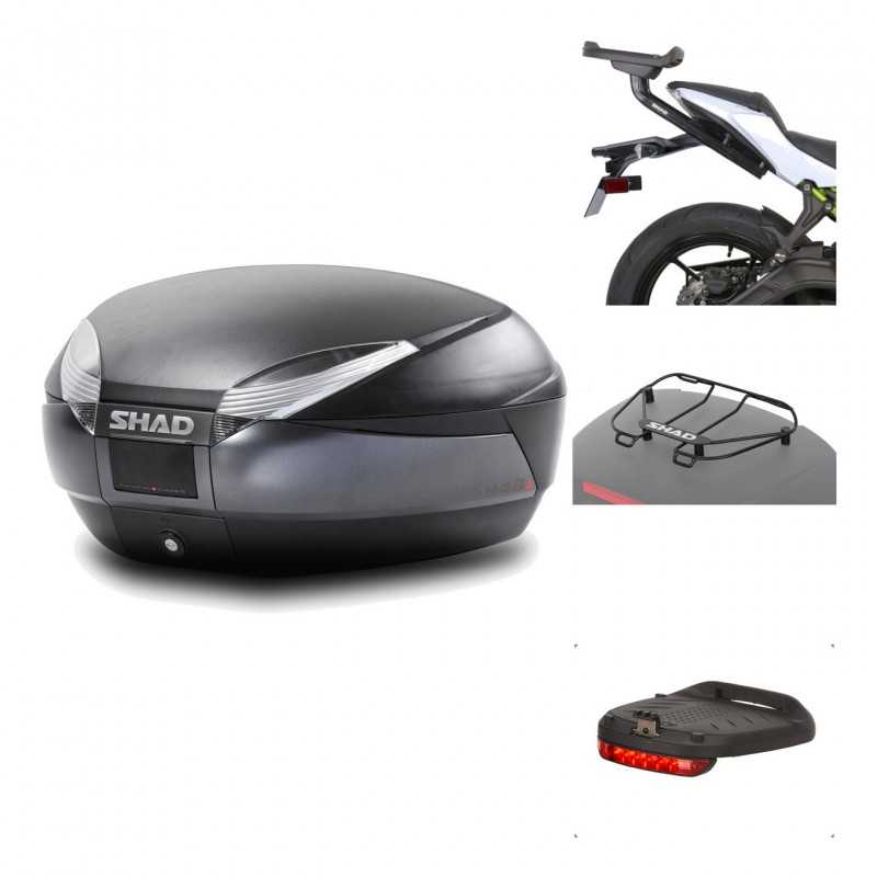 Rear trunk + mounting hardware + accessories  SH48 DARK GREY PREMIUM