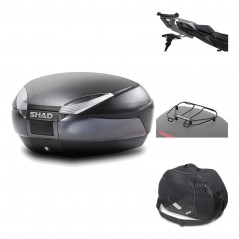 Rear trunk + mounting hardware + accessories  SH48 DARK GREY PREMIUM