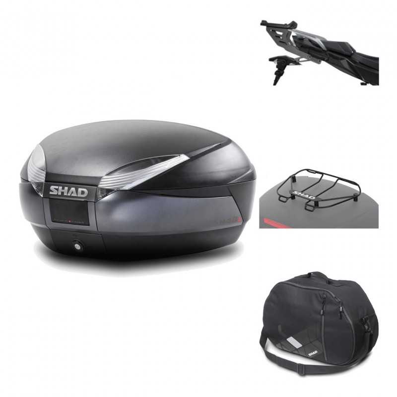 Rear trunk + mounting hardware + accessories  SH48 DARK GREY PREMIUM