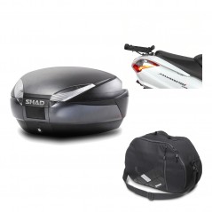 Back trunk + big top fitting + internal bag  SH48 DARK GREY PREMIUM