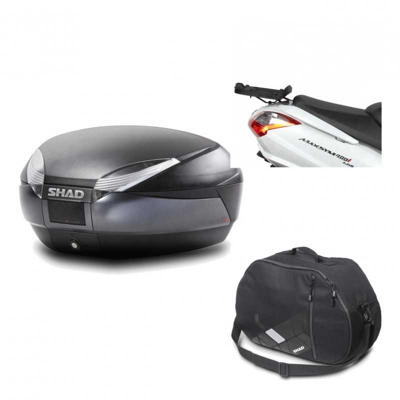 Back trunk + big top fitting + internal bag  SH48 DARK GREY PREMIUM
