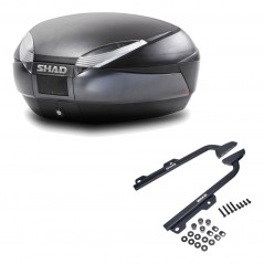 SHAD Baul trasero + herraje montaje SH48 DARK GREY PREMIUM KIT-190162
