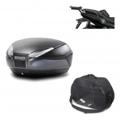 Back trunk + big top fitting + internal bag  SH48 DARK GREY PREMIUM