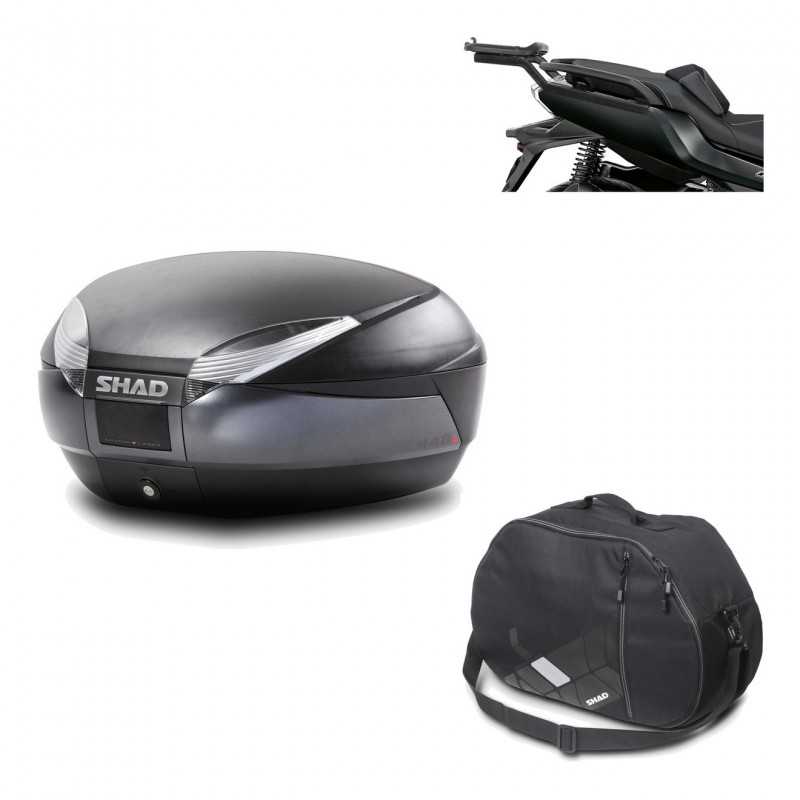Back trunk + big top fitting + internal bag  SH48 DARK GREY PREMIUM