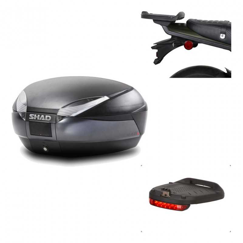 Back trunk + big top fitting + brake light  SH48 DARK GREY PREMIUM
