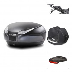 Rear trunk + mounting hardware + accessories  SH48 DARK GREY PREMIUM