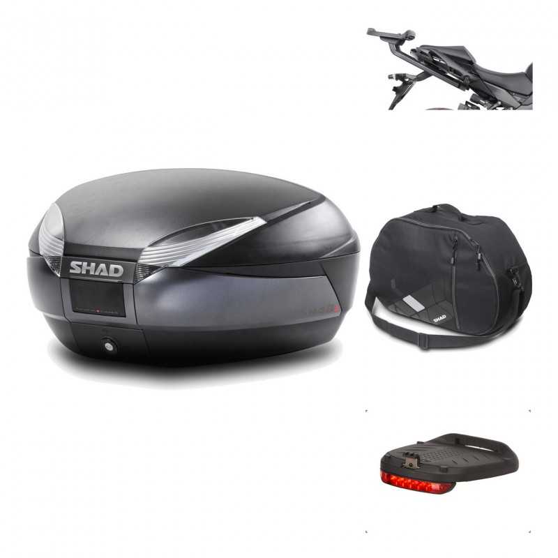Rear trunk + mounting hardware + accessories  SH48 DARK GREY PREMIUM