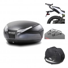 Rear trunk + mounting hardware + accessories  SH48 DARK GREY PREMIUM